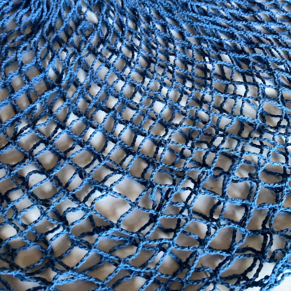 Kikkerland Blue Net market Bag One Size